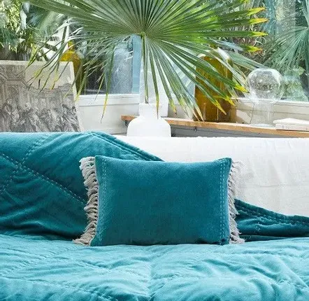 Fabric cushions - Boho Cushion Cover  35X50 Cm - EN FIL D'INDIENNE...