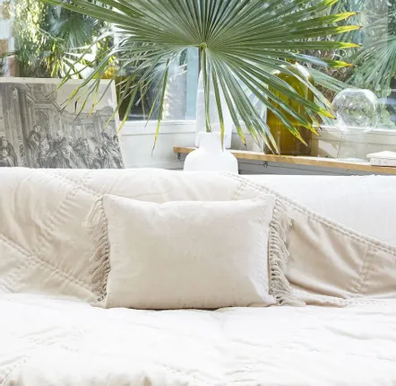Fabric cushions - Boho Cushion Cover  35X50 Cm - EN FIL D'INDIENNE...