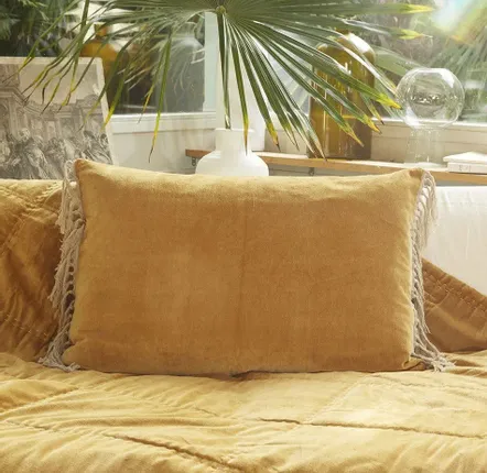 Fabric cushions - Boho Cushion Cover  35X50 Cm - EN FIL D'INDIENNE...
