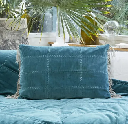 Fabric cushions - Boho Cushion Cover 50X75 Cm - EN FIL D'INDIENNE...