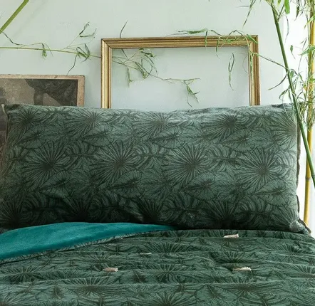 Fabric cushions - GOA Cushion 50x100 cm CELADON - EN FIL D'INDIENNE...