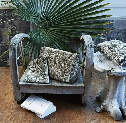 Fabric cushions - Goa Set Of 2 Clutch And Toilet Bags Xl Goa Beige - EN FIL D'INDIENNE...