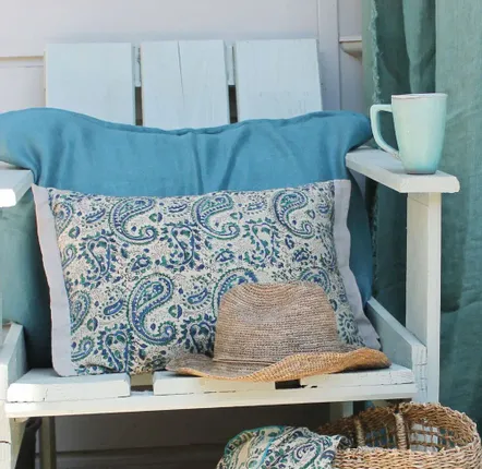 Curtains and window coverings - Indienne Cushion Cover 35X50 Cm - EN FIL D'INDIENNE...
