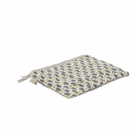 Curtains and window coverings - Indienne Vanity Pocket Largel 18X26 Cm Indienne Denim - EN FIL D'INDIENNE...