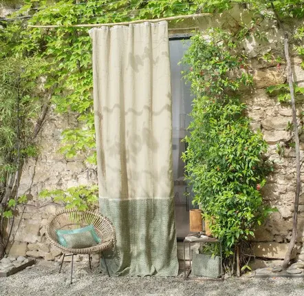 Curtains and window coverings - Lierre  Duo Curtain 140X300 Cm - EN FIL D'INDIENNE...