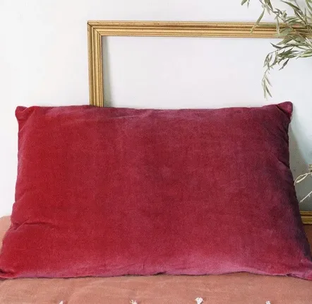 Fabric cushions - Lyric Cushion Cover 50X75 Cm Lyric Terre Rouge - EN FIL D'INDIENNE...