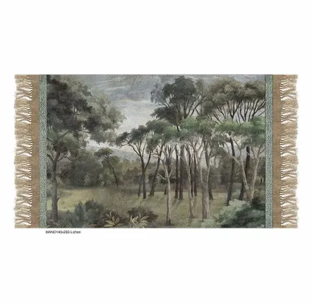 Curtains and window coverings - Manosque Throw 140X250 Cm Printed Ananbo Manosque Lichen - EN FIL D'INDIENNE...