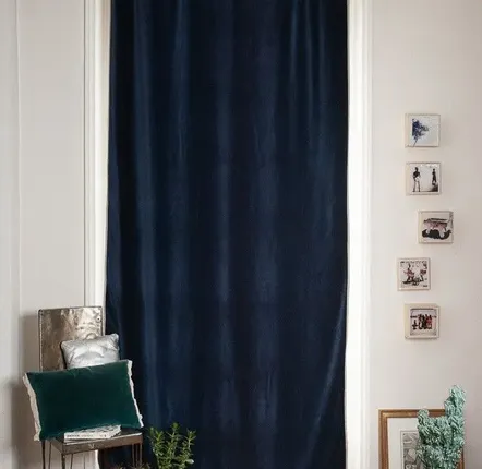 Rideaux et voilages - MEDICIS rideau 130x280cm MEDICIS MARINE - EN FIL D'INDIENNE...