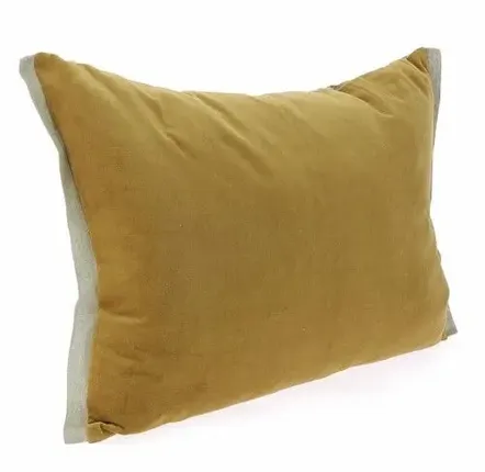 Coussins textile - PENSEE VELOURS  Housse de coussin 50x75 cm PENSEES VELOURS TABAC - EN FIL D'INDIENNE...