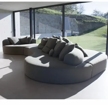 Sofas for hospitalities & contracts - Organic Crearte LAB |Double Sided Curved Sofa 100% Bespoke - CREARTE COLLECTIONS