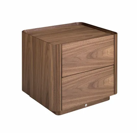 Tables de nuit - Table de chevet en noyer avec éclairage - ANGEL CERDÁ