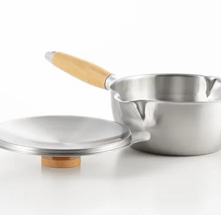 Saucepans  - 16 cm saucepan lid, with two stainless steel spouts - ABINGPLUS