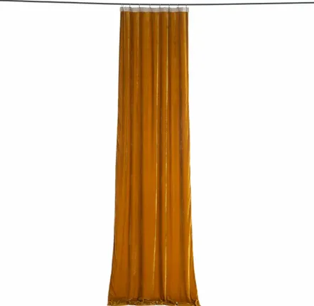 Rideaux et voilages - FORTUNA Rideau en velours de soie 110x300 cm TABAC - EN FIL D'INDIENNE...