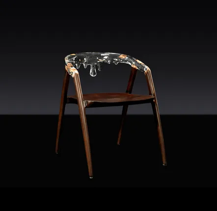Fauteuils - Chaise Dripping (en bois massif) - GORDON GU