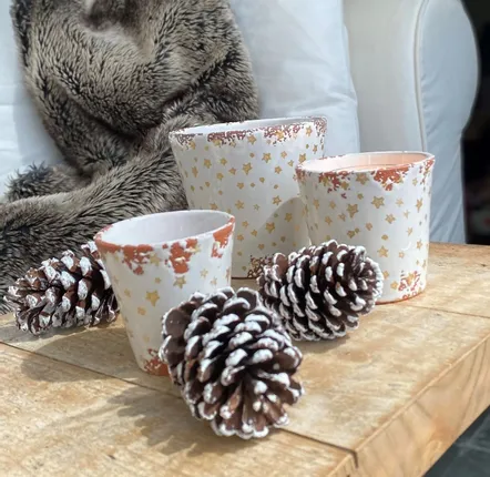 Candles - Christmas star ceramic scented candle size S - WAX DESIGN - BARCELONA