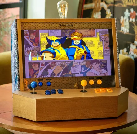 Objets de décoration - SENSEI V2F : borne d'arcade en bois, 5000 jeux Morpho Chapel rétro - MAISON ROSHI - LUXURY ENTERTAINMENT CABINETS