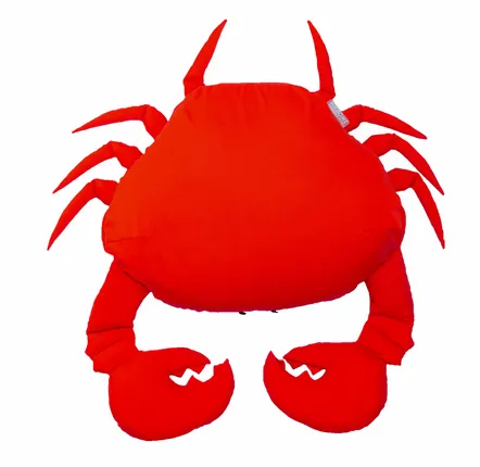 Outdoor space equipments - Outdoor floating crab pouf with red removable cover - MX HOME