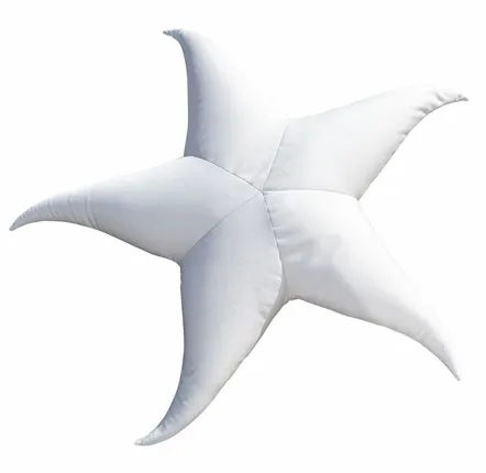 Outdoor space equipments - Floating outdoor starfish bean bag with white removable cover - MX HOME