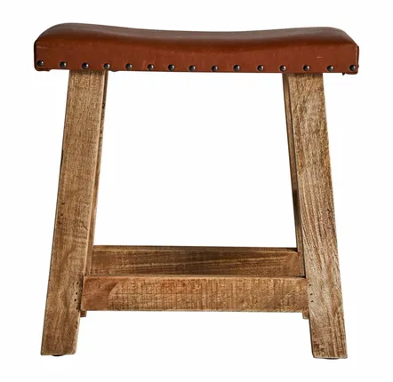 Repose-pieds - Repose- pied en bois de mangue marron 41x16x46 cm - VICAL