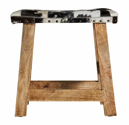 Repose-pieds - Repose- pied en bois de mangue marron 45x24x46 cm - VICAL