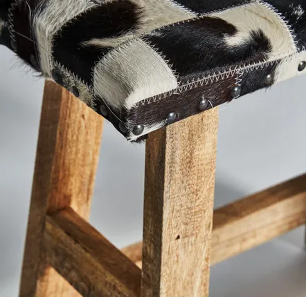 Repose-pieds - Repose- pied en bois de mangue marron 45x24x46 cm - VICAL