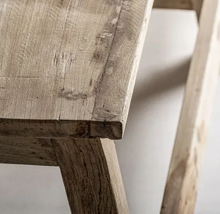 Benches - Brown teak wood bench 182x37x47 cm - VICAL