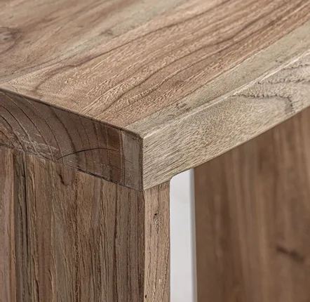 Repose-pieds - Repose- pied en bois de teck marron 48x28x47 cm - VICAL