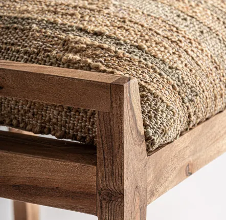 Repose-pieds - Repose- pied en bois de mangue marron 55x45x50 cm - VICAL