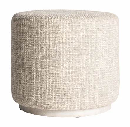 Repose-pieds - Repose- pied en coton beige 48x48x41 cm - VICAL