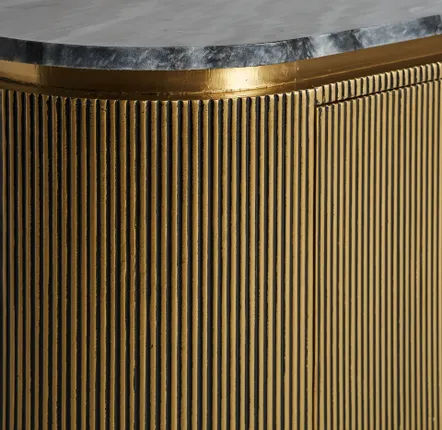 Meubles TV - Meuble tv en bois mdf doré  en 180x41x58 cm - VICAL