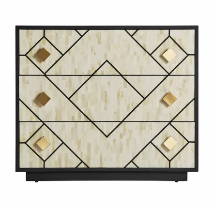 Commodes - Commode en bois mdf noir  en 90x42x77 cm - VICAL