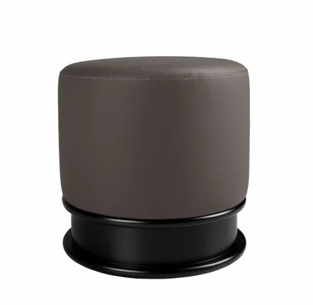 Poufs - Pouf en similicuir gris foncé - ANGEL CERDÁ