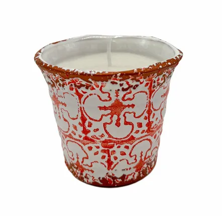 Bougies - Bougie céramique de Paros CITRONELLA taille M - WAX DESIGN - BARCELONA