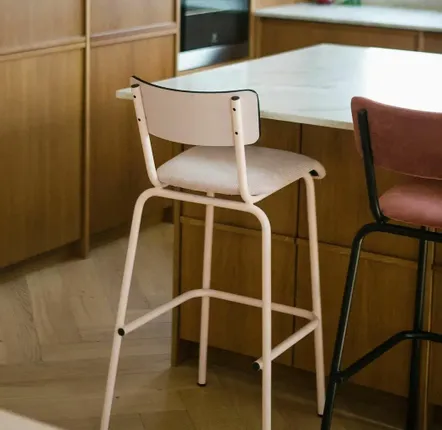 Meubles de cuisines  - Chaise haute bar rétro Suzie - hauteur 90 et 100cm - LES GAMBETTES
