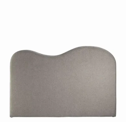 Têtes de lit - Tête de lit SERENA tissu gris 181x11X122 - BLANC D'IVOIRE