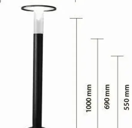 Garden accessories - FLAT 50 outdoor bollard lamp - KRILADESIGN SRL