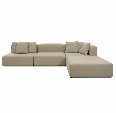 Sofas for hospitalities & contracts - Modular |Modular Sofa  with Chaise Llongue - CREARTE COLLECTIONS