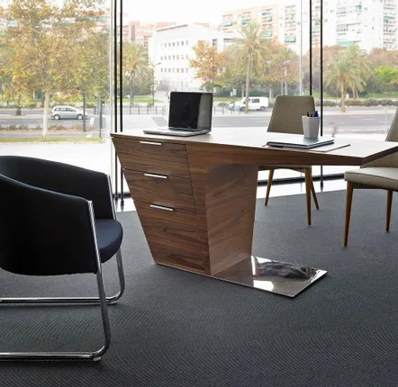 Mobilier et rangements pour bureau - Bureau en noyer - ANGEL CERDÁ