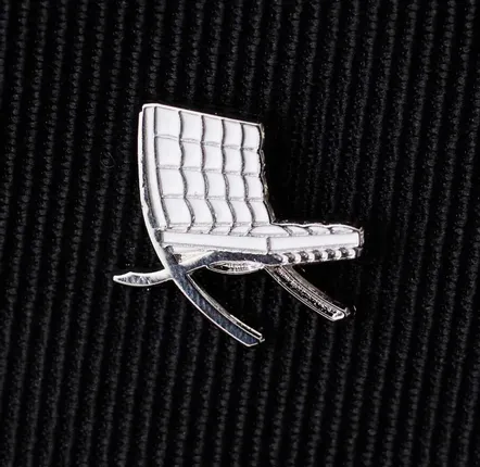 Brooches - Pin Barcelona Chair White - PINPINPIN.IT