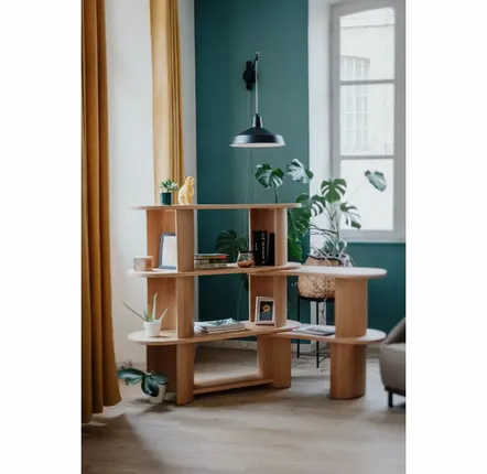 Aménagements pour bureau - Bibliothèque Charlotte - HÉVÉA HOUSE