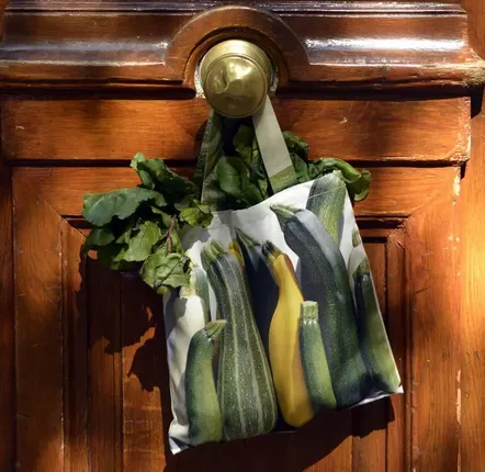 Bags and totes - Shopping Bag - Aubergine Bag - Zucchini Bag - MARON BOUILLIE