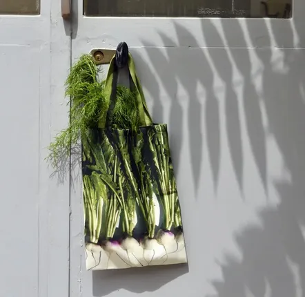 Bags and totes - Shopping bag - Leek bag - Turnip bag - MARON BOUILLIE