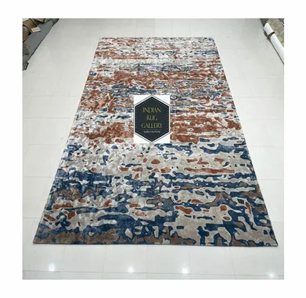 Rugs - HTR 106,Silk Project High Quality Handtufted Abstract Design Rugs Mat - INDIAN RUG GALLERY
