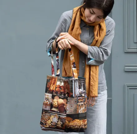 Homewear - Paris Boulangerie tote bag - MARON BOUILLIE