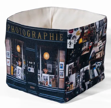 Homewear textile - Boite de rangement Paris Photographie - Zut - MARON BOUILLIE