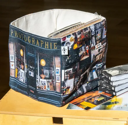 Homewear textile - Boite de rangement Paris Photographie - Zut - MARON BOUILLIE