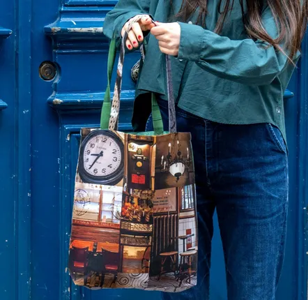 Homewear - Paris Café tote bag - MARON BOUILLIE