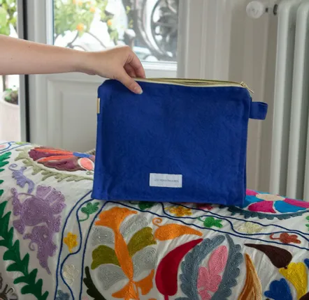 Clutches - Toiletry bag made of thick organic cotton canvas - LES PENSIONNAIRES