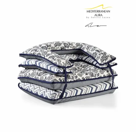Outdoor fabrics - Bean Bag Mediterranean Aura - POUFOMANIA