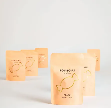 Candy - Peach Bonbon by OH MY GUM ! 15 pouches - OH MY GUM !